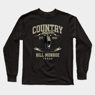 country music microphone singer  v3 Long Sleeve T-Shirt